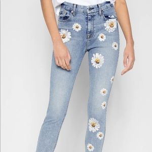 7 for All Mankind high waisted daisy ankle skinny